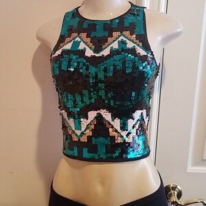 Sequin Crop Top size XS